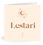 Geboortekaartje naam Lestari m1