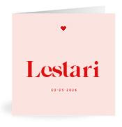 Geboortekaartje naam Lestari m3