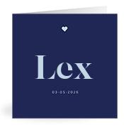 Geboortekaartje naam Lex j3
