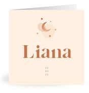 Geboortekaartje naam Liana m1