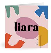 Geboortekaartje naam Liara m2