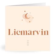 Geboortekaartje naam Liemarvin m1