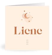 Geboortekaartje naam Liene m1