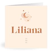 Geboortekaartje naam Liliana m1