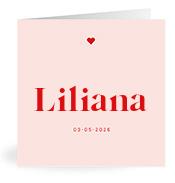 Geboortekaartje naam Liliana m3