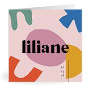 Geboortekaartje naam Liliane m2