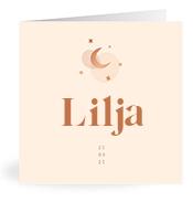 Geboortekaartje naam Lilja m1