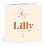 Geboortekaartje naam Lilly m1