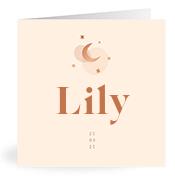 Geboortekaartje naam Lily m1