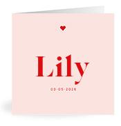 Geboortekaartje naam Lily m3
