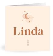 Geboortekaartje naam Linda m1