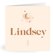 Geboortekaartje naam Lindsey m1