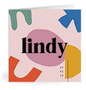 Geboortekaartje naam Lindy m2