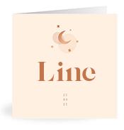 Geboortekaartje naam Line m1