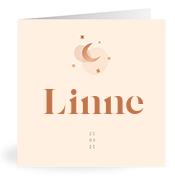 Geboortekaartje naam Linne m1
