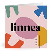 Geboortekaartje naam Linnea m2