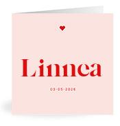 Geboortekaartje naam Linnea m3