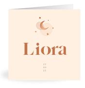 Geboortekaartje naam Liora m1