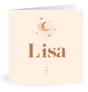 Geboortekaartje naam Lisa m1