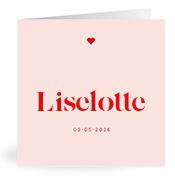 Geboortekaartje naam Liselotte m3