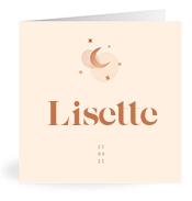 Geboortekaartje naam Lisette m1