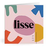 Geboortekaartje naam Lisse m2