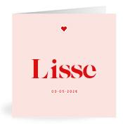 Geboortekaartje naam Lisse m3