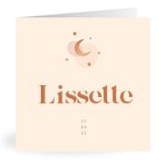 Geboortekaartje naam Lissette m1