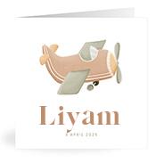 Geboortekaartje naam Liyam j1