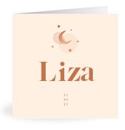 Geboortekaartje naam Liza m1