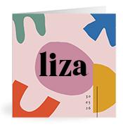 Geboortekaartje naam Liza m2