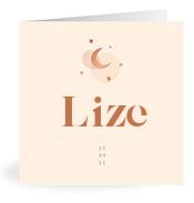 Geboortekaartje naam Lize m1
