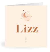 Geboortekaartje naam Lizz m1