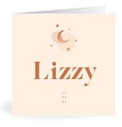 Geboortekaartje naam Lizzy m1