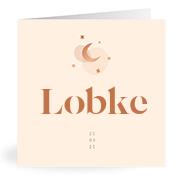 Geboortekaartje naam Lobke m1
