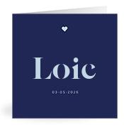 Geboortekaartje naam Loic j3