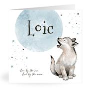 Geboortekaartje naam Loic j4