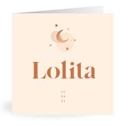Geboortekaartje naam Lolita m1