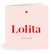 Geboortekaartje naam Lolita m3