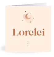 Geboortekaartje naam Lorelei m1