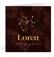 Geboortekaartje naam Loren u3
