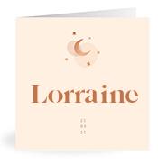 Geboortekaartje naam Lorraine m1