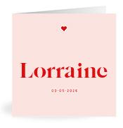 Geboortekaartje naam Lorraine m3