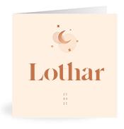 Geboortekaartje naam Lothar m1
