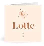 Geboortekaartje naam Lotte m1