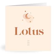 Geboortekaartje naam Lotus m1