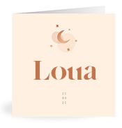 Geboortekaartje naam Loua m1