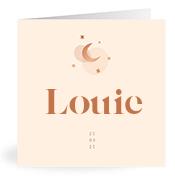 Geboortekaartje naam Louie m1