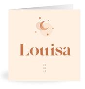 Geboortekaartje naam Louisa m1
