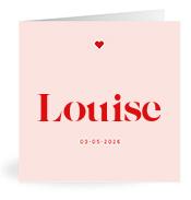Geboortekaartje naam Louise m3